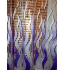 Záclona fialová vlnka v 140 cm
