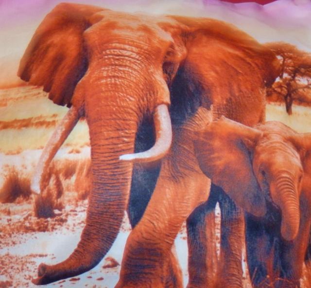 Povlak na polštář sloni