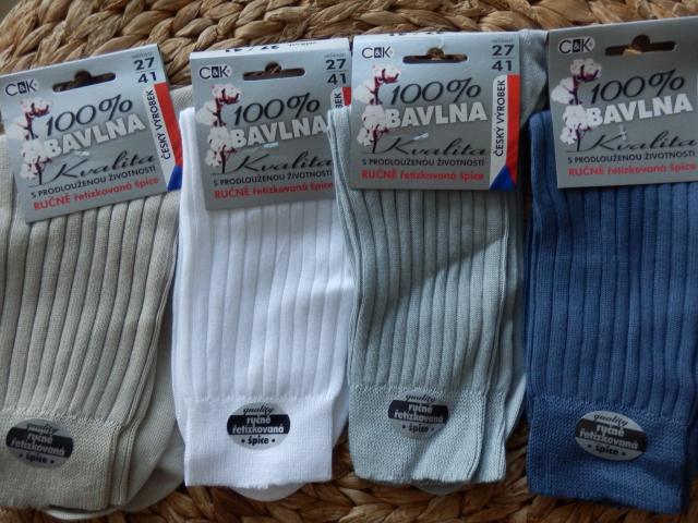 Ponožky 100 % bavlna