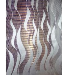 Záclona bílá vlnka v 140 cm