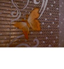 Hotová záclona oranžový motýl